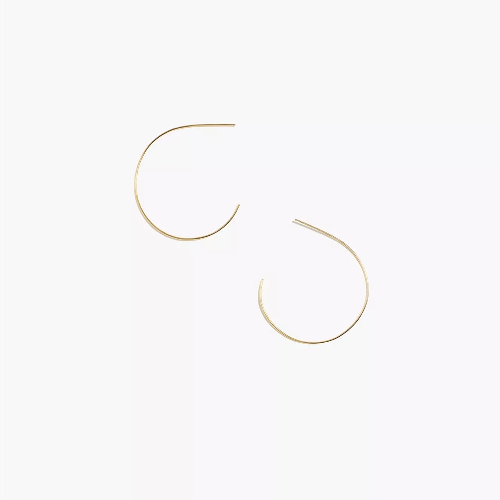 Madewell delicate collection Demi-fine 14 k gold filled hoop earring